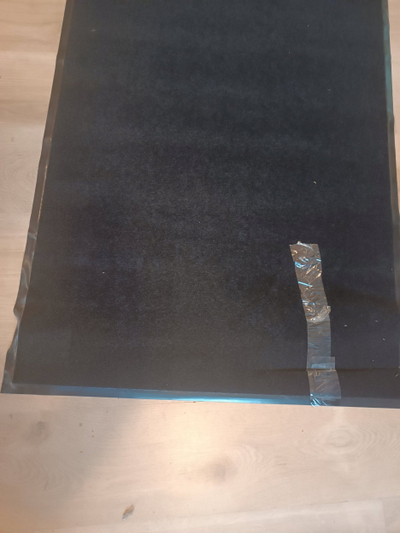 Tapet te dera Anti-DUST Deco Rug Doormat, 80x120cm, poliestër PVC, i zi