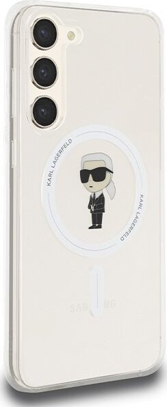 Mbrojtëse telefoni Karl Lagerfeld KLHMS24MHFCKNOT, për Samsung Galaxy S24 Plus, MagSafe, transparente