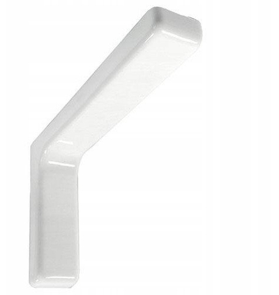Mbajtëse rafti Webmarketpoint Leonardo, 12 cm, çelik i veshur me plastikë, e bardhë