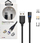 Kabllo magnetike USB 3n1, 3A, 1m, e zezë
