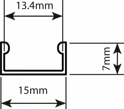 Profil LED Prescot BASIC B AN1ML, 1m, kapak qumështor, gri