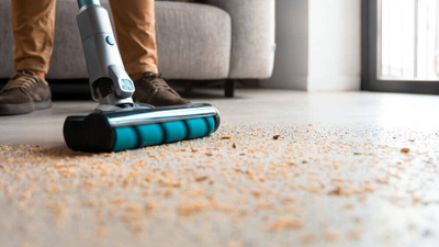Fshesë vertikale Cecotec Conga Rockstar 1600 X-Trade, pa kabllo, 75 minuta, gri me blu