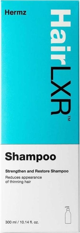 Shampo flokësh Hermz HairLXR, kundër rënies së flokëve, 300ml, e bardhë