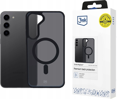 Калјоф за телефон 3MK Smoke MagCase, за Samsung Galaxy S24 Plus, компатибилен со MagSafe, во чадеста боја