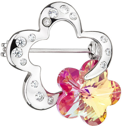 Brosh Preciosa Crystal Flower 6726 55