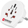 Adapter udhëtimi Skross World to Poland 1.500211-E, 100–250V, prizë Schuko, i bardhë