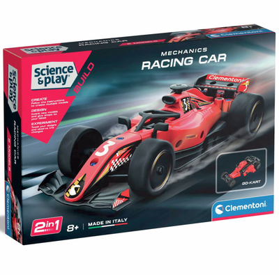 Lodër ndërtimi Clementoni Formula Building Car 75094BL, set konstruktiv, për kalamaj 8+