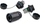 Konektor rrjeti Alcasa IC06 R102 RJ45, plastik, i zi