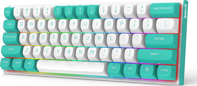 Tastierë mekanike Redragon K683WB FIDD, 60%, RGB, e bardhë