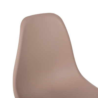 Karrige ngrënie TWIST HM8460.55, set 2 copë, polipropilen, dru ahu, cappuccino