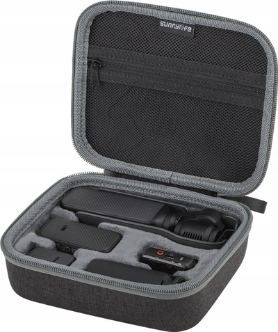 Çantë mbrojtëse Sunnylife për DJI Osmo Pocket 3, hard case për aksesore, e zezë