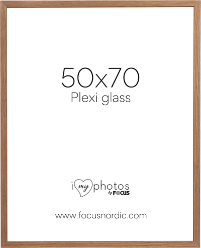 Kornizë foto Focus Soul Oak, 50x70 cm, xham plexi, dru lisi natyral