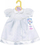 Fustan pagëzimi për kukulla Dolly Moda Christening Dress, 38-46 cm, i bardhë