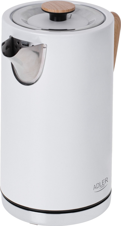 Çajnik elektrik Adler AD 1347, 1.7L, 2200W, i bardhë