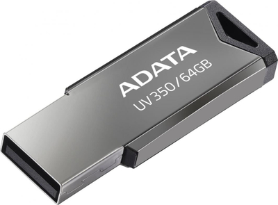 USB ADATA UV350, 64GB, i argjendtë