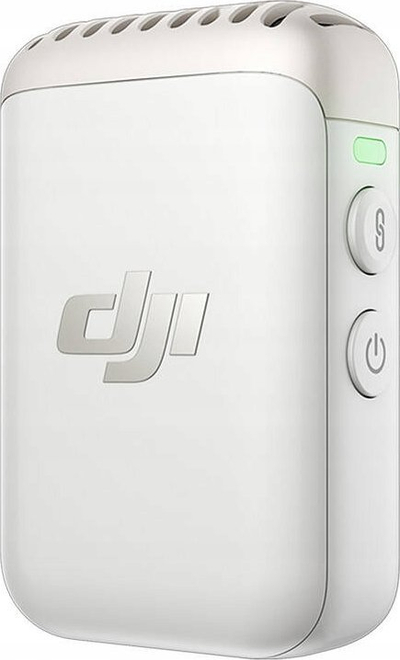 Mikrofon pa tela DJI Mic 2 1TX, Bluetooth, regjistron 14 orë, i bardhë Pearl