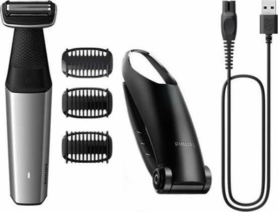 Trimmer trupi Philips Bodygroom Series 5000 BG5021/15, Wet & Dry, i zi dhe argjendtë