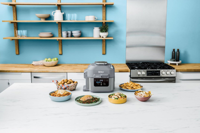 Fritezë me ajër Ninja Speedi Rapid Cooking System ON400DE, 5.7L, shumëfunksionale, gri