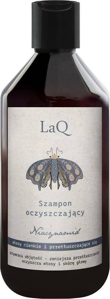 Shampo për flokë LaQ Botanic Hair Shampoo with Niacinamide, 300ml, për flokë të hollë dhe me yndyrë