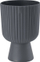 Vazo dekorative Flowerpot Planter Keli Mika Petit 14 H20, plastike, 1.7L, ngjyrë antracit