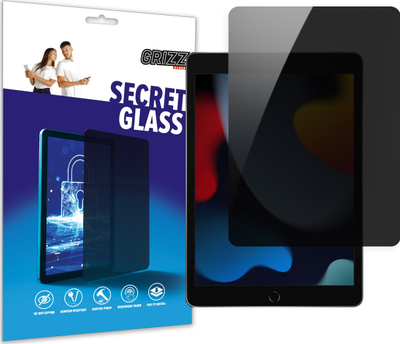 Xham mbrojtës Grizzprotector për Apple iPad 9.7 2017 2018, me efekt privatësie, shumë i kthjellët