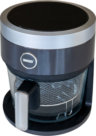 Fritezë me ajër Unold Glass 58695, 3.5L, 1200W, shportë xhami transparente