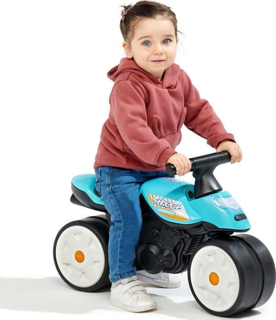 Мотор балансирач Falk Baby Moto Team Bud Racing, до 25 kg, за 1 година+, сина боја