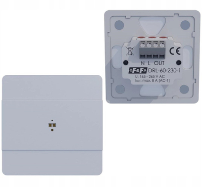 Stafetë drite F&F DRL-60-230-1, 165-265V AC, 8A, e bardhë