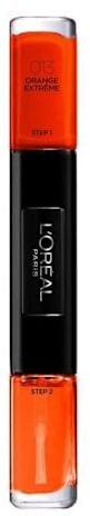 Llak për thonj L'Oréal Paris Double Application, Orange Extreme, me dy ane, portokalli