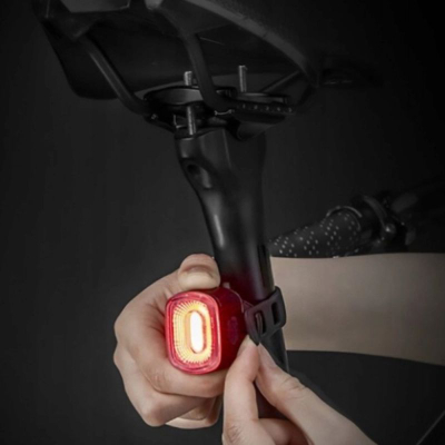 Dritë pasme për biçikletë Rockbros Q2S, LED, USB C, e zezë
