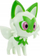 Set lodër Pokémon Clip N Go Sprigatito, figurinë 5 cm, me top Poké, shumëngjyrësh