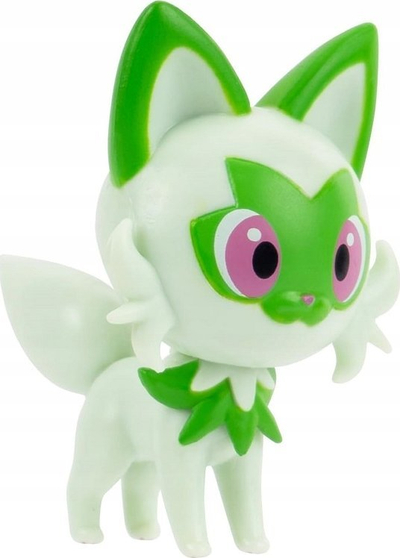 Set lodër Pokémon Clip N Go Sprigatito, figurinë 5 cm, me top Poké, shumëngjyrësh