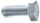 Bulon gjashtëkëndor DIN933, M6, 16mm, metalik