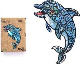 Puzzle druri Eco Maksik Dolphin A3, 147 copa, shumëngjyrësh