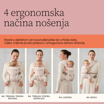 Mbajtëse bebe Ergobaby Omni Classic Mesh, ergonomike, rrjetë ajrosëse, ngjyrë ulliri