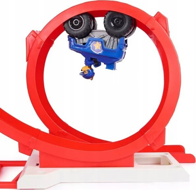 Lodër set Paw Patrol Rescue Wheels Super Loop Tower, kullë garimi 106 cm, me drita edhe zëra, shumëngjyrëshe