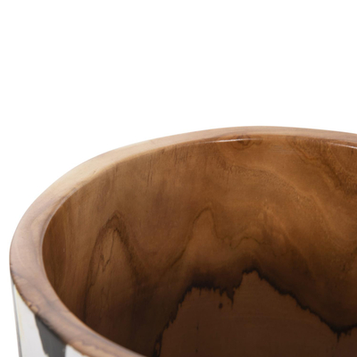 Vazo tavoline dru teak Φ26×26 cm (HM7727)