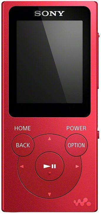 MP3 player Sony NWZ-E394, 8GB, i kuq