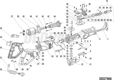 Furça karboni Electrographite XDED7968.25, set 2 copë, për motor elektrik