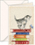Kartolinë urimi Legami B6 Greeting Card 6120, me zarf, mace dhe libra, shumëngjyrëshe