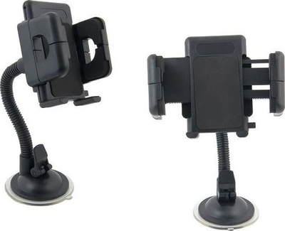 Држач за телефон за автомобил AP1 Car Holder Smart, рака 12 cm, до 10.5 cm, црна
