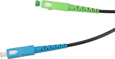 Kabëll fibër optike Extralink Patchcord SC APC në SC UPC, singlemode, 160m, i verdhë