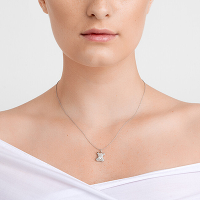 Qafore për femra Preciosa 5326 00, e argjendtë