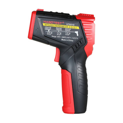 Termometër infra të kuq Habotest HT651D, lazer, ekran me ngjyra, i kuq e zi