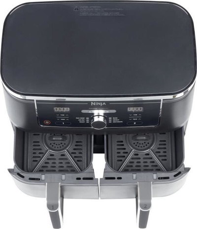Fritezë pa vaj Ninja AF400EU Foodi Max Dual Zone, 9.5L, panel dixhital, e zezë