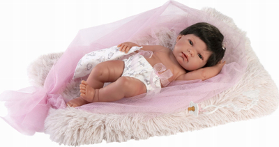 Kukull Llorens Vinyl Baby Doll 40 cm, trup i lëvizshëm, me aksesorë