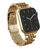 Rrip dore për Apple Watch Chic Royal, metal inox, 38mm 40mm 41mm, ngjyrë ari