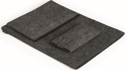 Çantë laptopi Durable EFFECT 507158, 16.4", prej fellti, gri