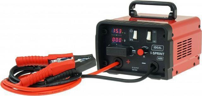 Karikues baterie dhe startues Ideal Sprint 400, 12V 24V, 300A, i kuq