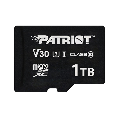 Kartë memorie Patriot VX Series PSF1TBVX31MCX, 1TB, microSDXC, e zezë